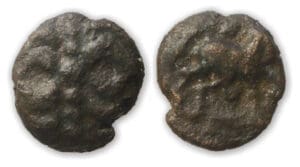 NERVIENS - Bronze au rameau VARTICEO 60-50 av. J.-C.