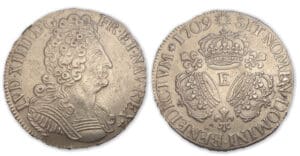 Louis XIV - Demi-écu aux trois couronnes 1709 E (Tours)