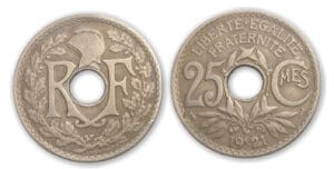 25 cte Lindauder 1921 Frappe médaille