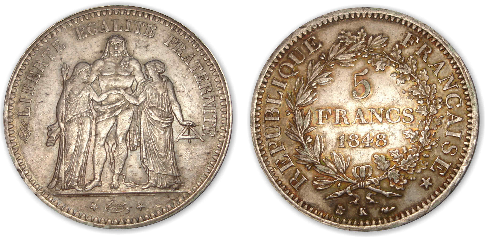 5 frs Hercule 1848 K (Bordeaux) 5 frs Hercule 1848 K (Bordeaux)