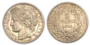 2 frs Cérès avec légende 1895 A (Paris)