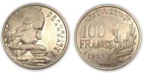 100 frs Cochet 1958 chouette