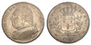 5 frs Louis XVIII habillé 1815 I (Limoges)