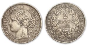 2 frs Cérès 1851 A (Paris)