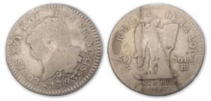 30 Sols type FRANCAIS 1793 BB (Strasbourg)