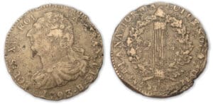 2 sols au faisceau type François 1793 B (Rouen)