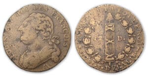 12 deniers type François 1791 AA (Metz)
