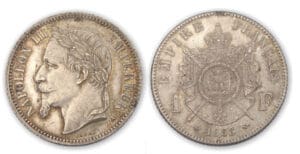 1 fr Napoléon III tête laurée 1868 A (Paris)