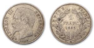 1 fr Napoléon III tête nue 1859 A (Paris)