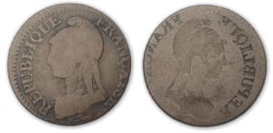 5 ctes Dupré grand module frappe incuse