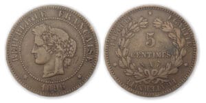 5 ctes Cérès 1896 A (Paris) torche