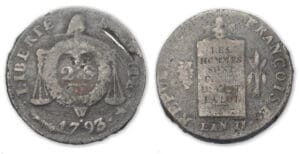 2 Sols aux Balances An II 1793 W. (Arras)