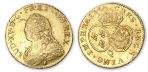 Louis XV - Louis d'or aux lunettes 1740 Q (Perpignan)