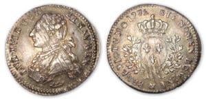 Louis XVI - Cinquième d'écu aux lauriers 1775 & (Aix)