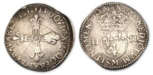 Louis XIII - Quart d'écu 1642 M (Toulouse)