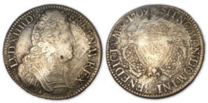 Louis XIV - Ecu aux trois couronnes 1709 K (Bordeaux)