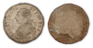 Louis XVI - Essai monétaire en étain du cinquième d'écu