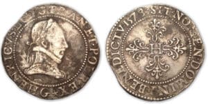 Henri III - Franc au col plat 1578 G (Poitiers)