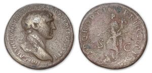 Trajan - Sesterce (104, Rome) La Paix