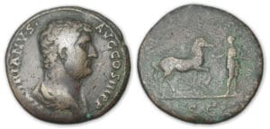Hadrien - Sesterce (136, Rome) La Mauritanie
