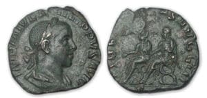 Philippe II - Sesterce (248, Rome) Philippe  1er et Philippe II