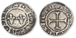 Charles VI - Denier tournois (Toulouse)