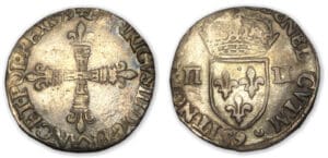 Henri III - Quart d'écu 1579 9 (Rennes)