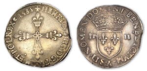 Henri III - Quart d'écu 1585 A (Paris)