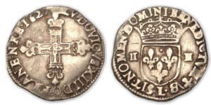 Louis XIII - Quart d'écu 1627 L (Bayonne)