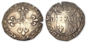 Henri IV - Quart d'écu de Navarre 1605 (St Palais)