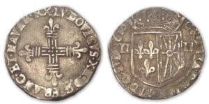 Louis XIII - Quart d'écu de Navarre 1610 (St Palais)