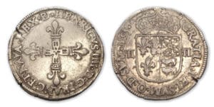 Henri IV - Quart d'écu Béarn 1595 (Pau)