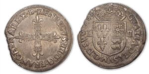 Henri IV - Quart d'écu Béarn 1602 (Pau)