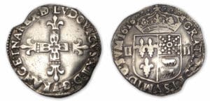 Louis XIII - Quart d'écu du Béarn 1616 (Morlaas)