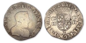 Henri II - Teston du dauphiné 1561 (Grenoble)