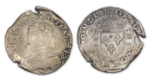 Charles IX - Teston 2 ème type 1562 N (Montpelier)