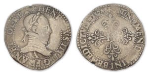 Henri III - Franc au col plat 1578 A (Paris)