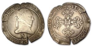 Henri III - Franc au col plat 1578 Y (Troyes)
