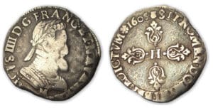 Henri IV - Demi-franc 1605 M (Toulouse)