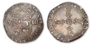 Henri IV - Huitième d'écu du dauphiné 1602 (Dauphiné)