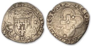 François 1er - Douzain à la croisette D (Lyon)