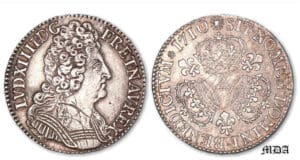 Louis XIV - Demi-écu aux trois couronnes 1710 A (Paris)