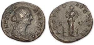 Faustine Jeune - Sesterce (161-175, Rome) La Fécondité