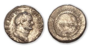 Vespasien - Denier  (73, Rome) SPQR