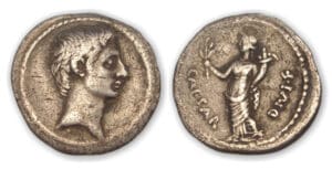 Octave - Denier (31-32 av. J.-C., Rome) La Paix