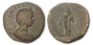 Julia Maesa - Sesterce (218-220, Rome) La Piété