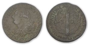 3 deniers type François 1792 D (Lyon)