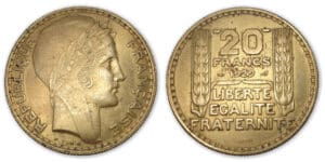 20 frs Turin 1929 essai Bronze-alu