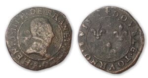 Henri III - Double tournois 1582 B (Rouen)