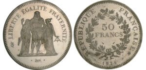 50 francs Hercule 1979 - Piéfort en argent